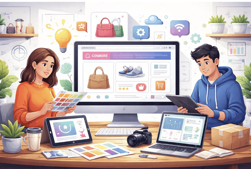 How do visual branding and tech setup shape a successful eCommerce store?