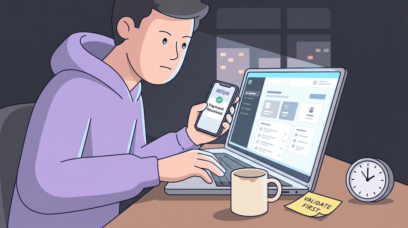 From Idea to First Paying User in 24 Hours (Vibe Code, No Team)