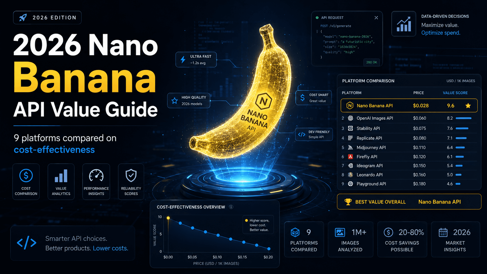 The 2026 Value Guide to Nano Banana APIs: 9 Platforms Compared on Cost-Effectiveness
