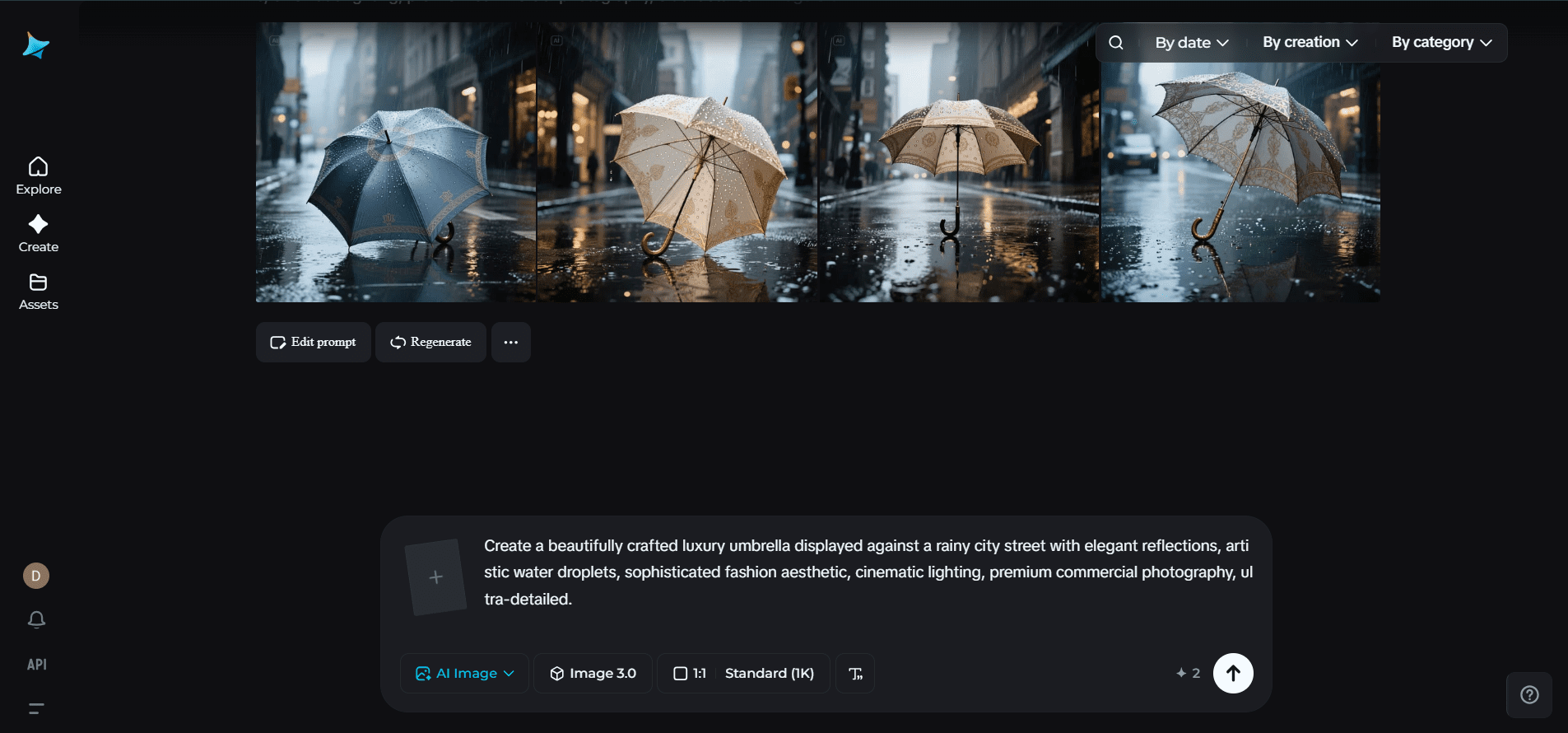 Generate Brand Story Videos for Luxury Umbrella Using AI